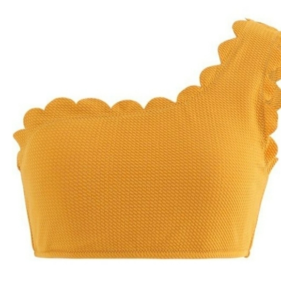 😄Pick 3: NEW Zaful Forever Young One Shoulder Swim Top. Size Large. - Picture 2 of 4